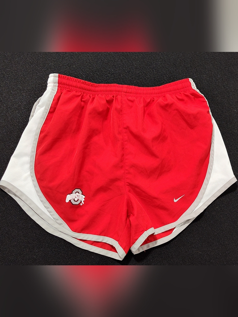 The Ohio State Buckeyes Red Nike Dri-Fit Team Women's Small (4-6) Running Shorts - Picture 1 of 14